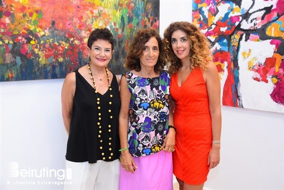 Activities Beirut Suburb Exhibition Opening of Louma Rabah Art Studio Lebanon