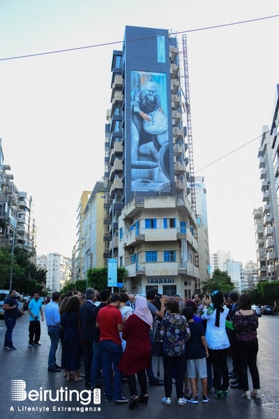 Activities Beirut Suburb Outdoor New Mural Unveiling by Art of Change Lebanon