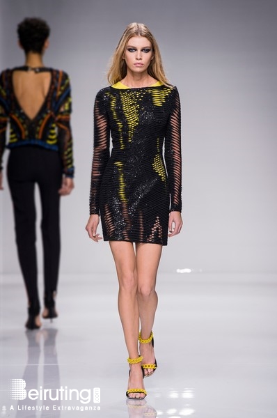 Around the World Fashion Show Atelier Versace Spring Summer 2016 Collection at PFW Lebanon