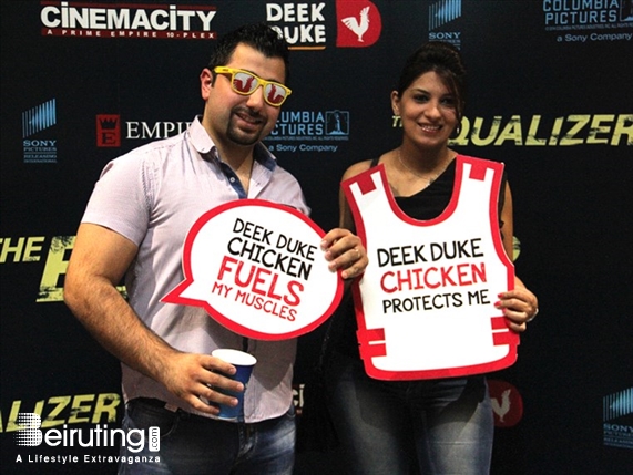 CityMall Beirut Suburb Nightlife Deek Duke Avant Premiere of The Equalizer Lebanon