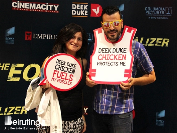 CityMall Beirut Suburb Nightlife Deek Duke Avant Premiere of The Equalizer Lebanon