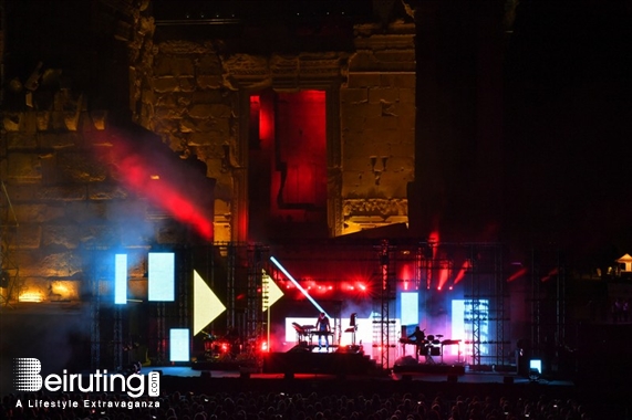 Baalback Festival Concert Jean Michel Jarre at Baalbeck Festival Lebanon