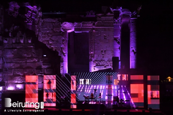 Baalback Festival Concert Jean Michel Jarre at Baalbeck Festival Lebanon