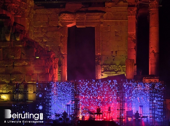 Baalback Festival Concert Jean Michel Jarre at Baalbeck Festival Lebanon