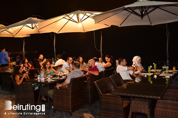 Bay Lodge Jounieh Nightlife Bay Lodge Terrace on Saturday Night Lebanon