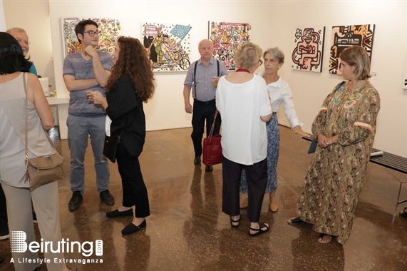 Activities Beirut Suburb Exhibition Benoit Debbane, Exhibition of Doodlings on the theme OUGA OUGA Lebanon