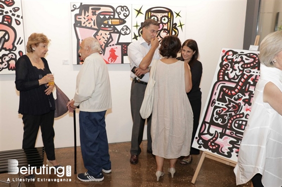 Activities Beirut Suburb Exhibition Benoit Debbane, Exhibition of Doodlings on the theme OUGA OUGA Lebanon