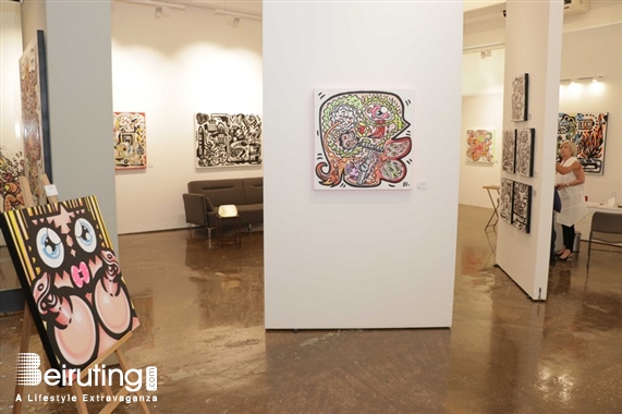 Activities Beirut Suburb Exhibition Benoit Debbane, Exhibition of Doodlings on the theme OUGA OUGA Lebanon