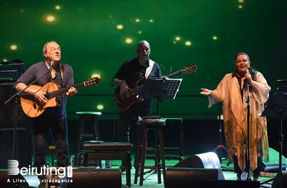 Byblos International Festival Jbeil Concert Toquinho & Maria Creuza at Byblos Festival Lebanon