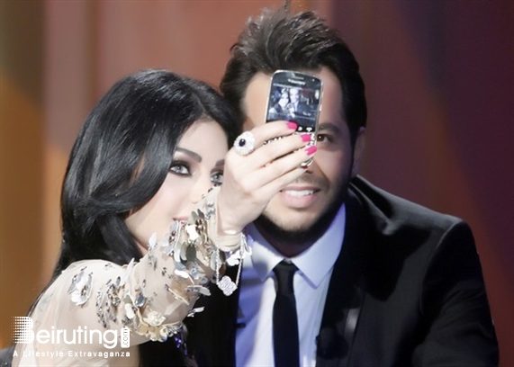 Tv Show Beirut Suburb Social Event Haifa Wehbe at Ana wel 3asal program Lebanon