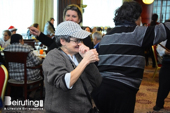 Hilton  Sin El Fil Social Event Hilton Beirut Metropolitan Palace's Christmas lunch for the elderly people Lebanon