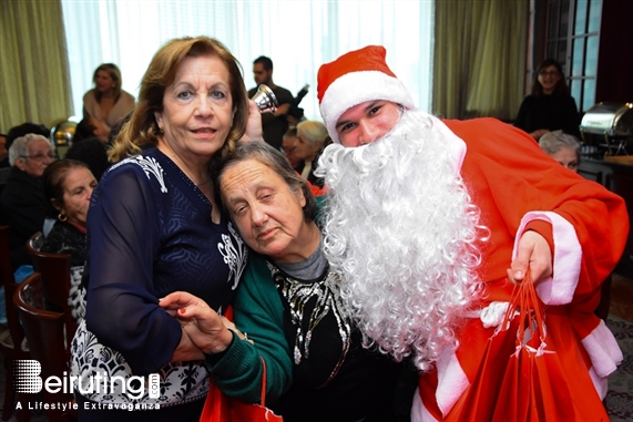 Hilton  Sin El Fil Social Event Hilton Beirut Metropolitan Palace's Christmas lunch for the elderly people Lebanon