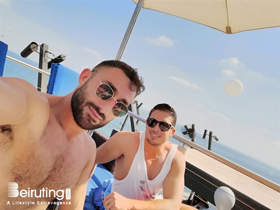 Warwick Palm Beach Hotel Beirut-Downtown Beach Party Fun Gathering at Wawrick Palm Beach Hotel-Selfies Taken by Huawei nova 3i Lebanon