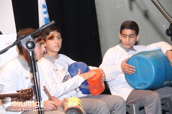 Metro Al Madina Beirut-Hamra Social Event Red Oak Concludes its Project Playing the Trash Orchestra Lebanon