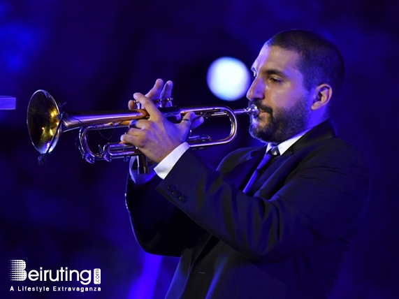 Baalback Festival Concert Ibrahim Maalouf at Baalbeck Festival Lebanon