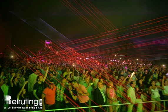 Baalback Festival Concert Jean Michel Jarre at Baalbeck Festival Lebanon