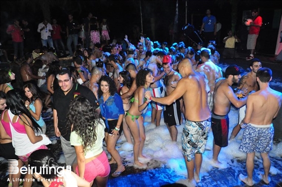 Cyan Kaslik Beach Party Largest FOAM Party 4 Part 2 Lebanon