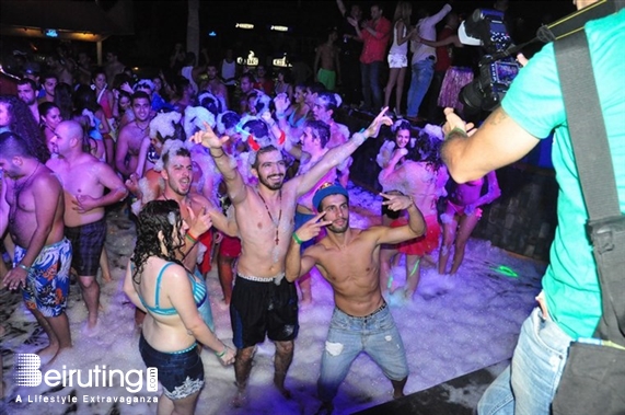 Cyan Kaslik Beach Party Largest FOAM Party 4 Part 2 Lebanon