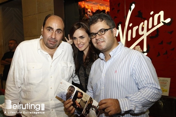 Virgin Megastore Beirut-Downtown Social Event Launching of Hiba Tawaji and Wadih Abi raad CD DVD Lebanon