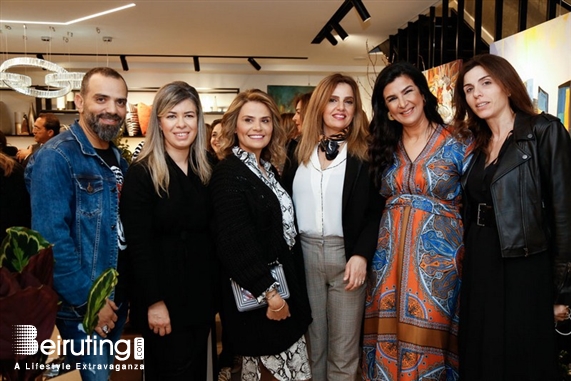 Activities Beirut Suburb Social Event Opening of May Haikel Studio Lebanon