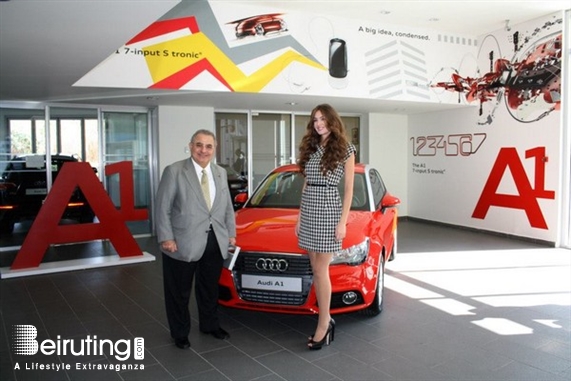 Social Event Miss Lebanon 2012 with her new ride Audi A1 Lebanon