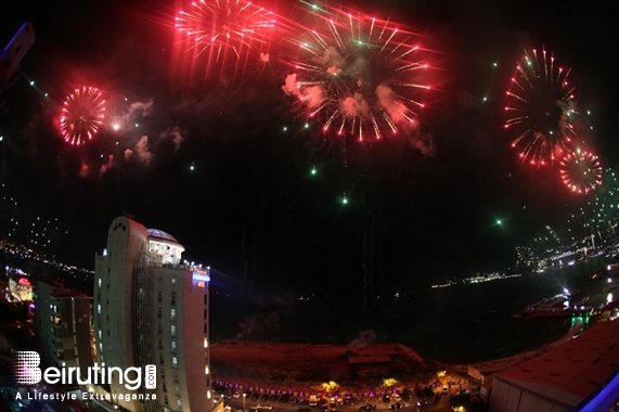 Princessa Hotel Jounieh Nightlife Jounieh Fireworks Show from Princessa Hotel Lebanon