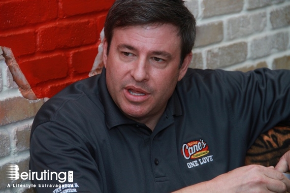 Raising Cane's Choueifat Social Event Todd Graves at Raising Cane's Lebanon