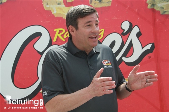 Raising Cane's Choueifat Social Event Todd Graves at Raising Cane's Lebanon