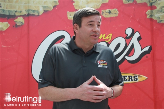 Raising Cane's Choueifat Social Event Todd Graves at Raising Cane's Lebanon