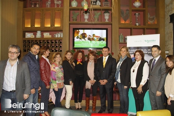 Al Mandaloun Cafe Beirut-Ashrafieh Social Event Schneider Electric's Press Conference Lebanon