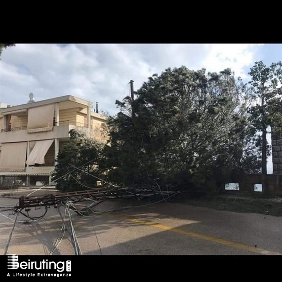 Outdoor Storm causes heavy damages in Lebanon Lebanon