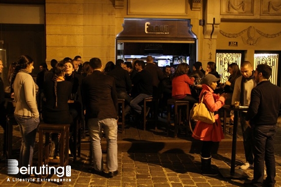 Uruguay Street Beirut-Downtown Nightlife Uruguay Street on Friday Night  Lebanon