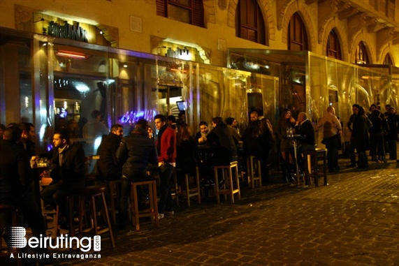 Uruguay Street Beirut-Downtown Nightlife Uruguay Street on Friday Night  Lebanon