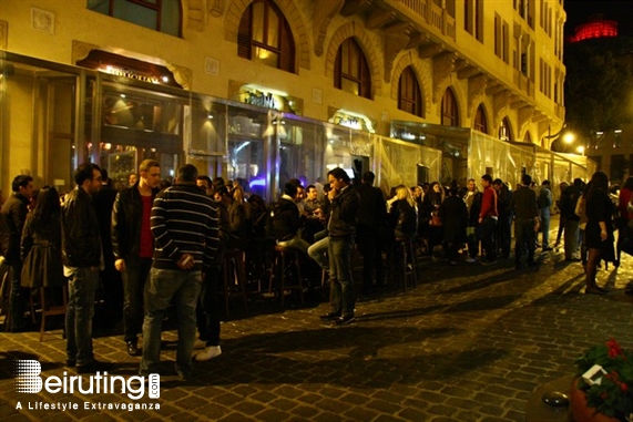 Uruguay Street Beirut-Downtown Nightlife Uruguay Street on Saturday Night  Lebanon