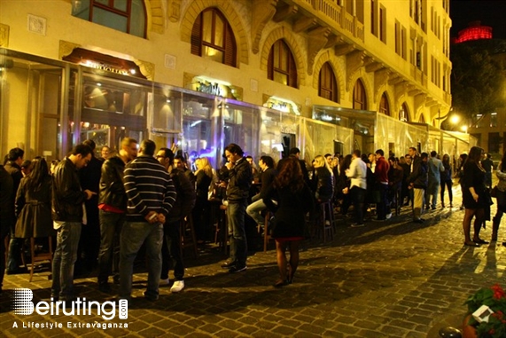 Uruguay Street Beirut-Downtown Nightlife Uruguay Street on Saturday Night  Lebanon