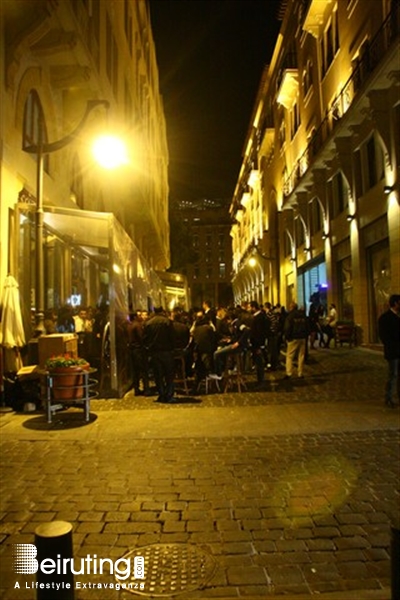 Uruguay Street Beirut-Downtown Nightlife Uruguay Street on Saturday Night  Lebanon