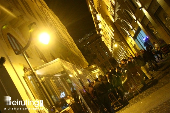 Uruguay Street Beirut-Downtown Nightlife Uruguay Street on Saturday Night  Lebanon