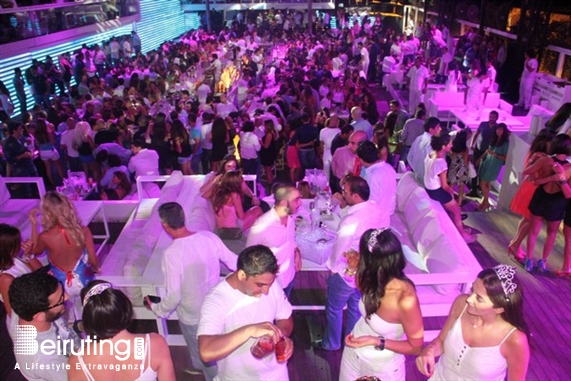 White  Beirut Suburb Nightlife White on Saturday night Lebanon