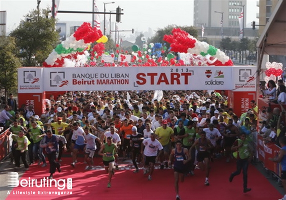 Activities Beirut Suburb Social Event Beirut Marathon 2013 Lebanon