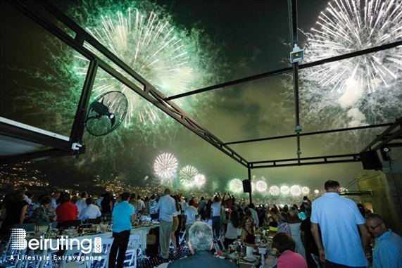 Monte Cassino Jounieh Nightlife Jounieh Festival Fireworks from Monte Cassino Lebanon