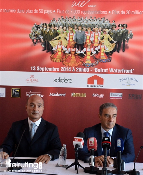 Zaitunay Bay Beirut-Downtown Social Event Press Conference of The Red Army Choir  Lebanon