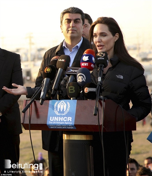 Around the World Social Event Angelina Jolie in Iraq Lebanon