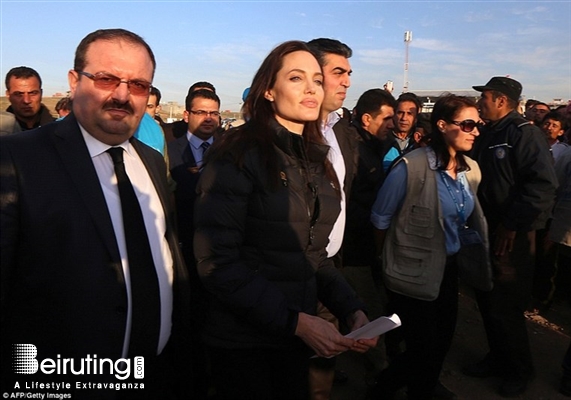 Around the World Social Event Angelina Jolie in Iraq Lebanon