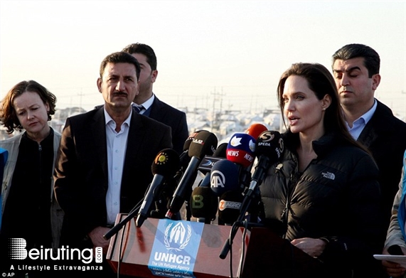 Around the World Social Event Angelina Jolie in Iraq Lebanon