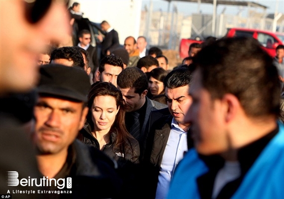 Around the World Social Event Angelina Jolie in Iraq Lebanon