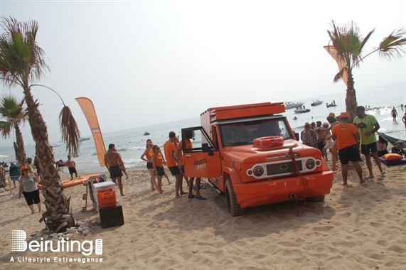 Nomad Beach Club Jbeil Beach Party Aperol Spritz Amphibious Car Lebanon