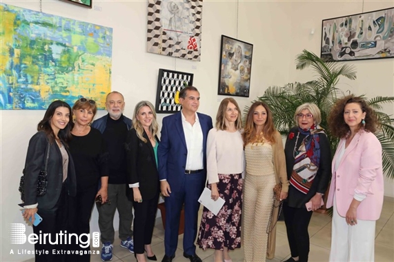 Social Event Rotating Art Exhibition at the Italian Embassy in Beirut Lebanon