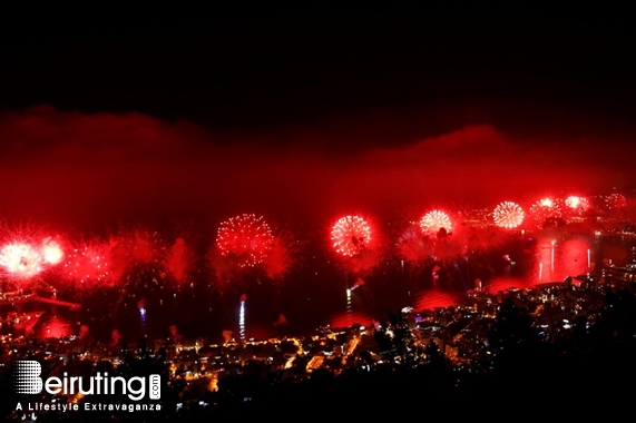 Bay Lodge Jounieh Nightlife JIF Fireworks Show from Bay Lodge Lebanon