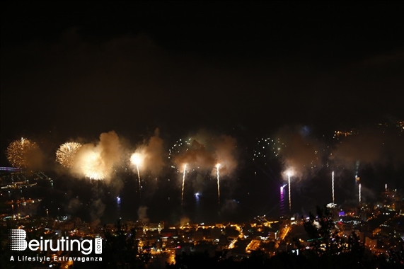 Bay Lodge Jounieh Nightlife JIF Fireworks Show from Bay Lodge Lebanon