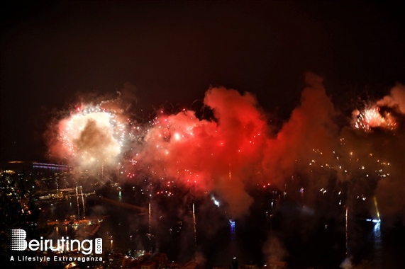 Bay Lodge Jounieh Nightlife JIF Fireworks Show from Bay Lodge Lebanon